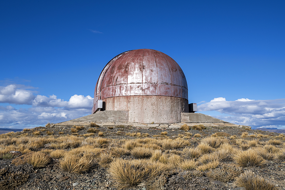 Old abandoned Observatory in a remote landscape, Patagonia, Argentina, South America