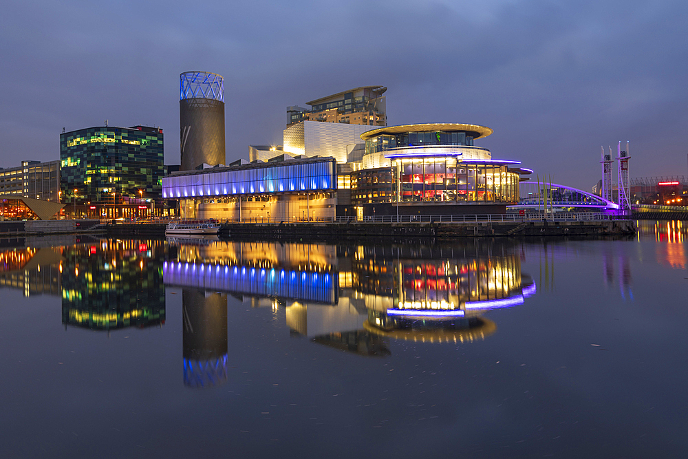 The Lowry Theatre at MediaCity UK, Salford Quays, Manchester, England, United Kingdom, Europe