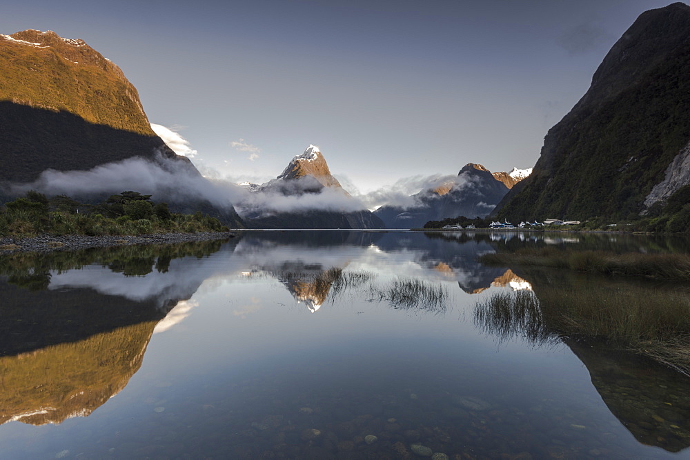 Mitre Peak, Milford Sound, Fiordland National Park, UNESCO World Heritage Site, South Island, New Zealand, Pacific