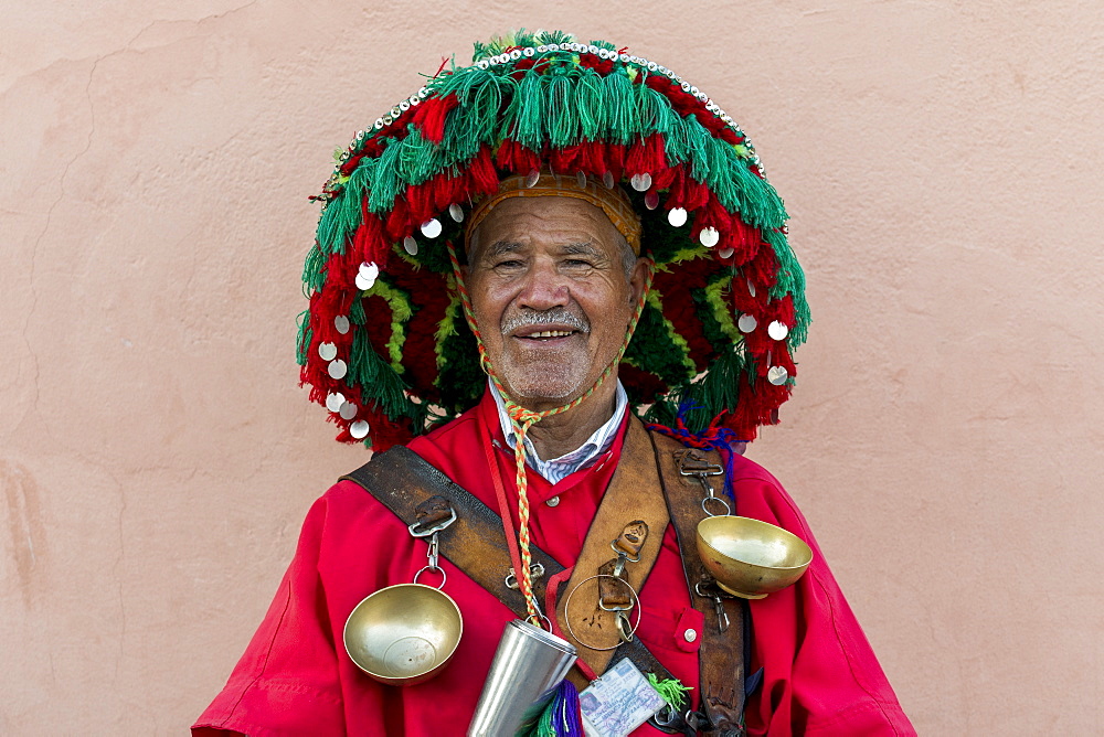 Water seller, Marrakech (Marrakesh), Morocco, North Africa, Africa