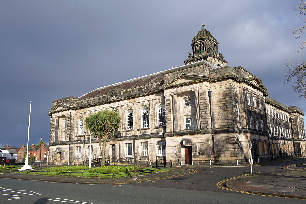 Wallasey Town Hall, Wirral Merseyside. River Mersey waterfront, Liverpool, Merseyside, England, United Kingdom, Europe