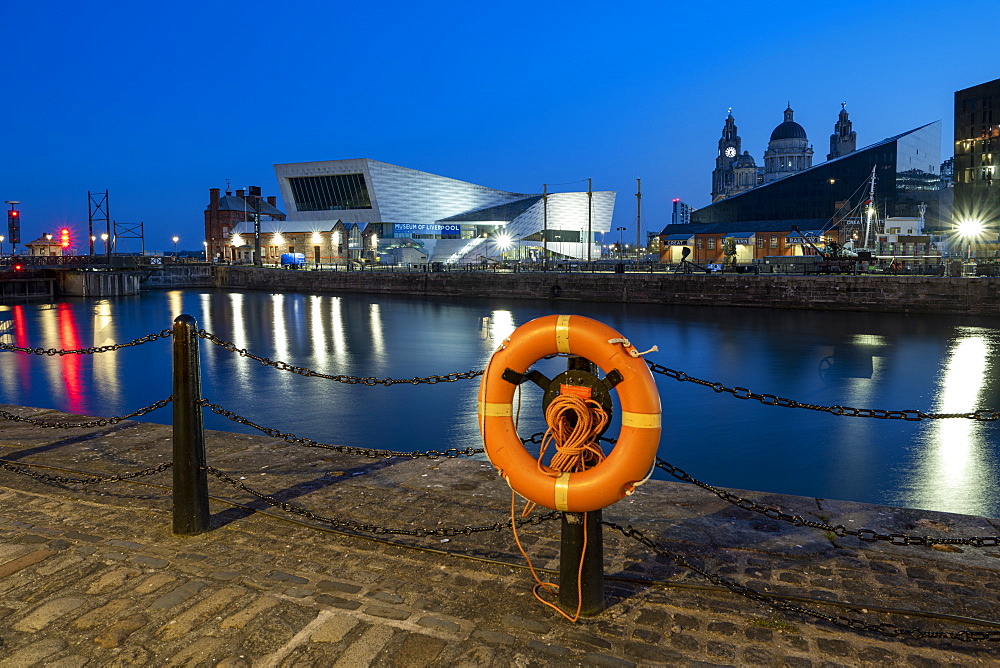 The Museum of Liverpool at night, Liverpool, Merseyside, England, United Kingdom, Europe