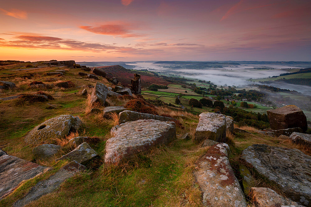 Curbar Edge, Peak District, Derbyshire, England, United Kingdom, Europe