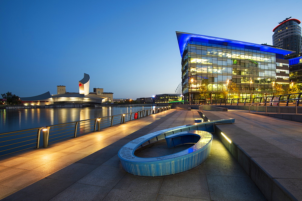 MediaCityUK and Imperial War Museum North at Salford Quays, Manchester, England, United Kingdom, Europe