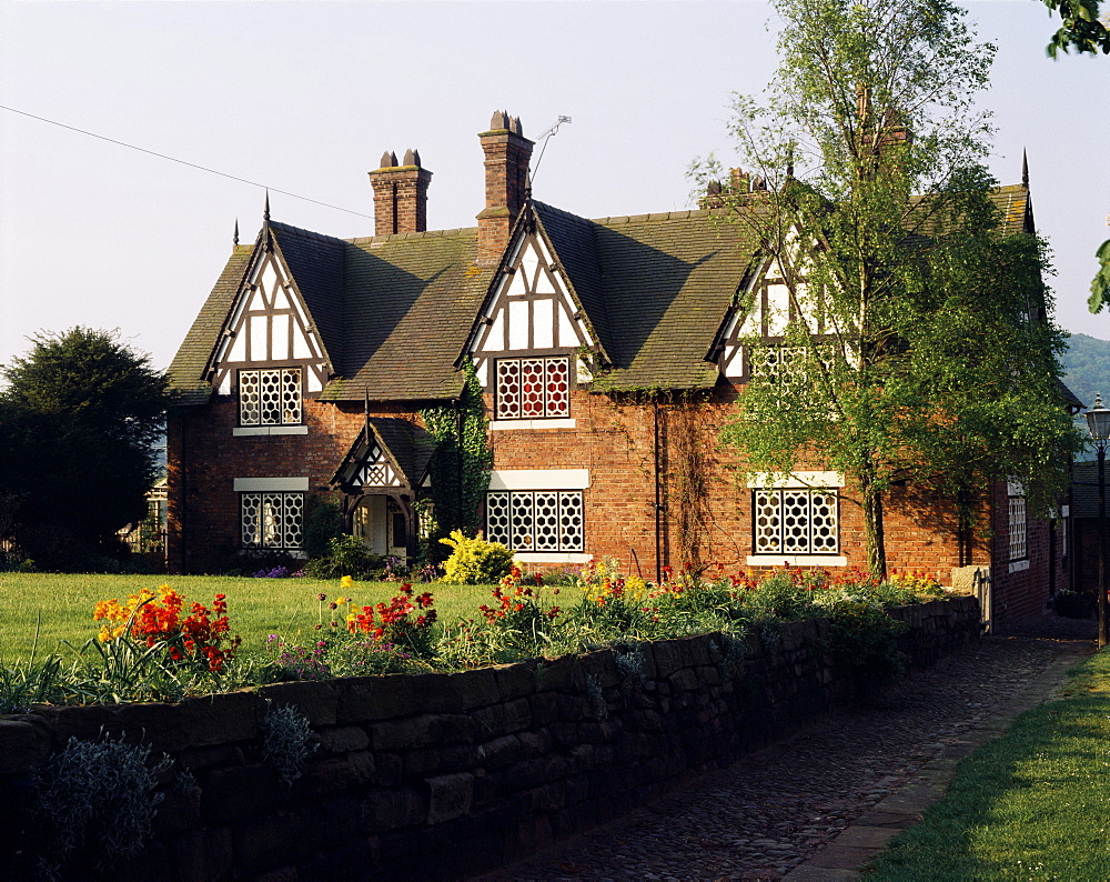 Typical Cheshire farmhouse, Beeston, Cheshire, England, United Kingdom, Europe