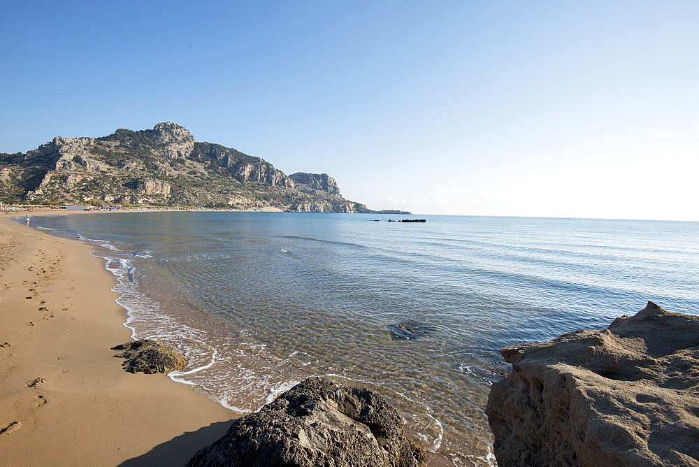 Tsambika Beach, Rhodes, Dodecanese, Greek Islands, Greece, Europe