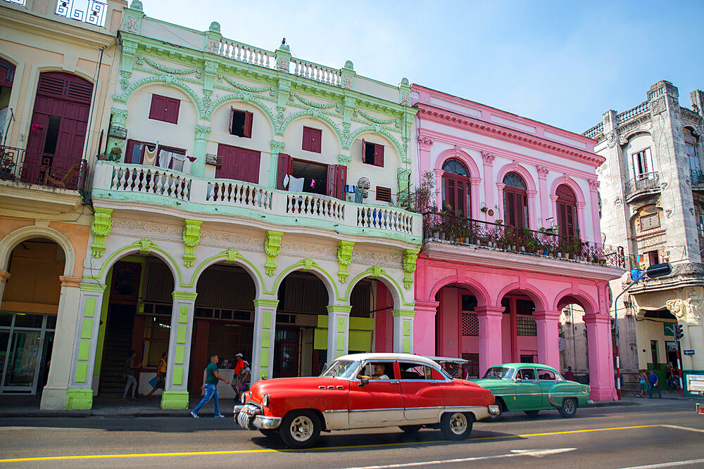 Vintage Cars, Havana, Cuba, West Indies, Central America