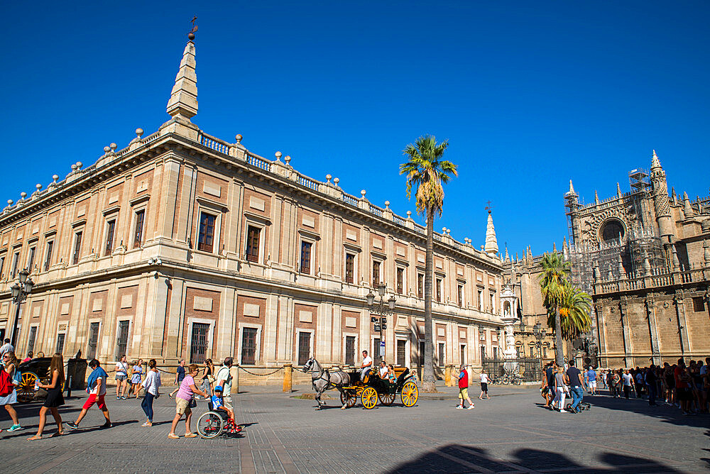 Plaza del Truinfo, Seville, Andalucia, Spain, Europe