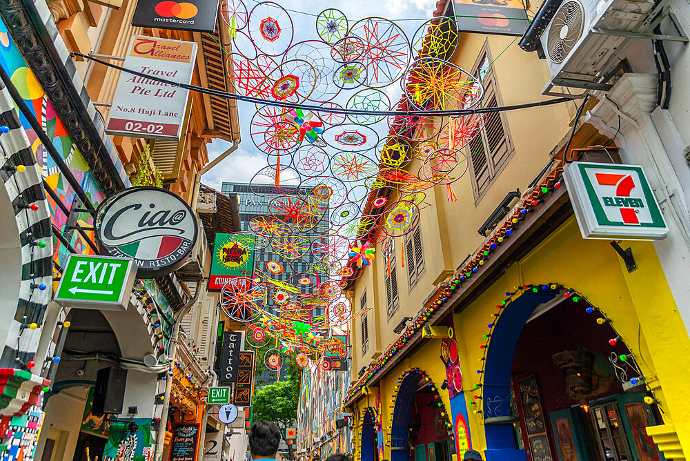 Haji Lane, Kampong Glam, Singapore, Southeast Asia, Asia