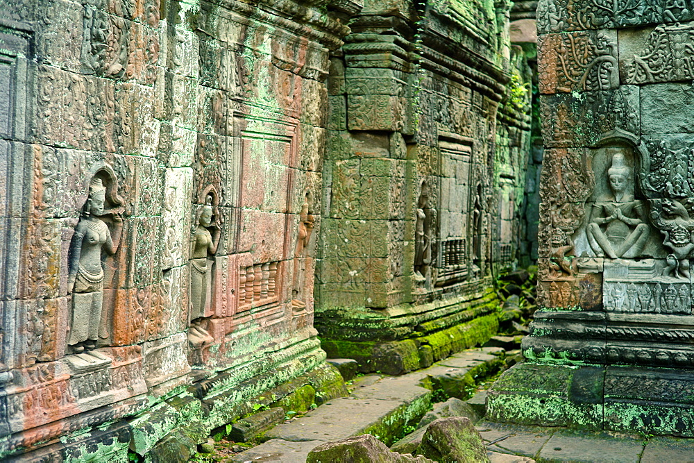 Ancient ruins of Preah Khan Temple, Angkor, Siem Reap, Cambodia