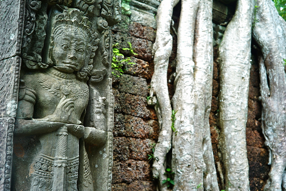 Ancient ruins of Preah Khan Temple, Angkor, Siem Reap, Cambodia