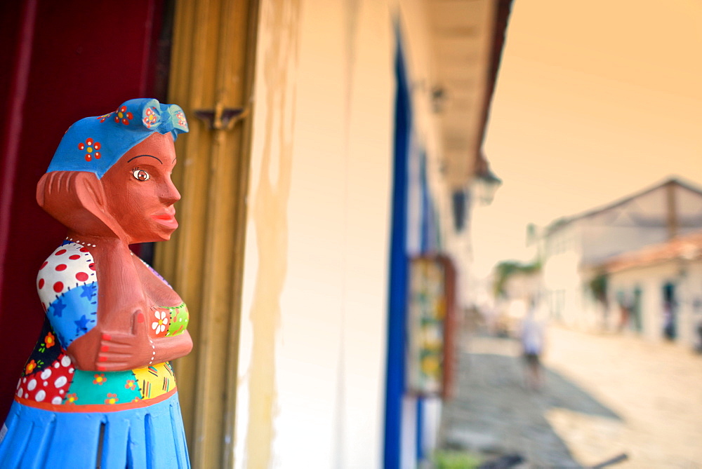 Typical colonial houses in the Historic Center District of Paraty, Rio de Janeiro State, Brazil