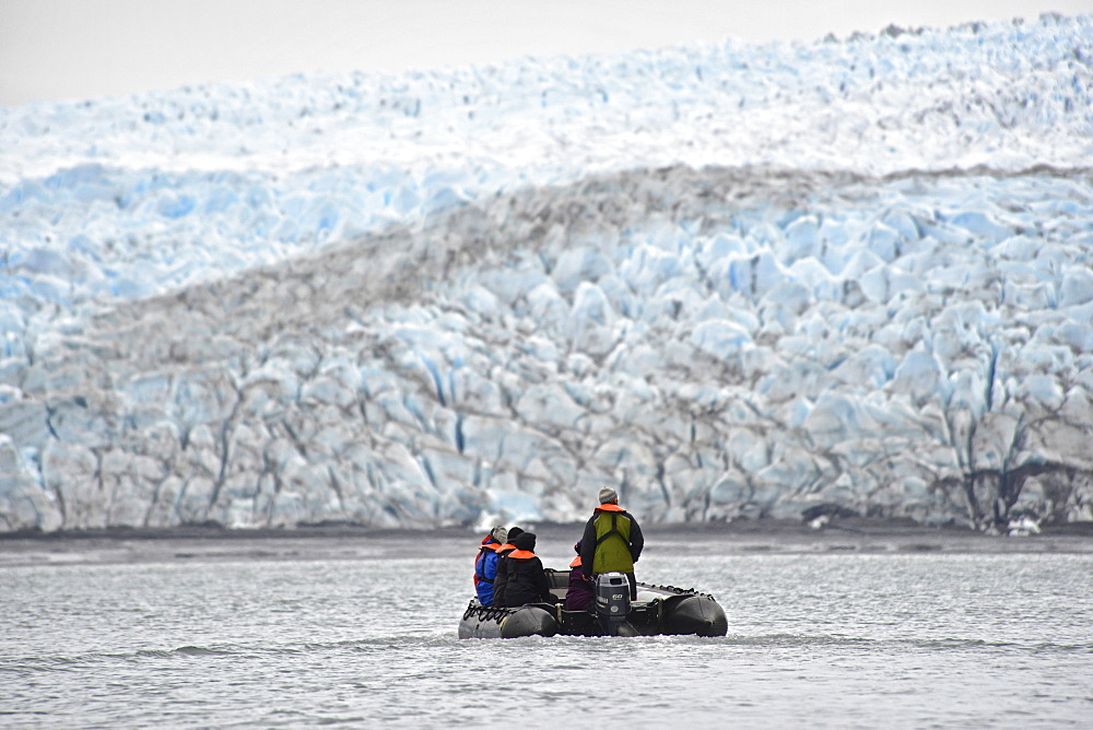 Brüggen Glacier, also known as Pío XI Glacier is the only advancing tidewater glacier in South America, Southern Patagonian, Chile