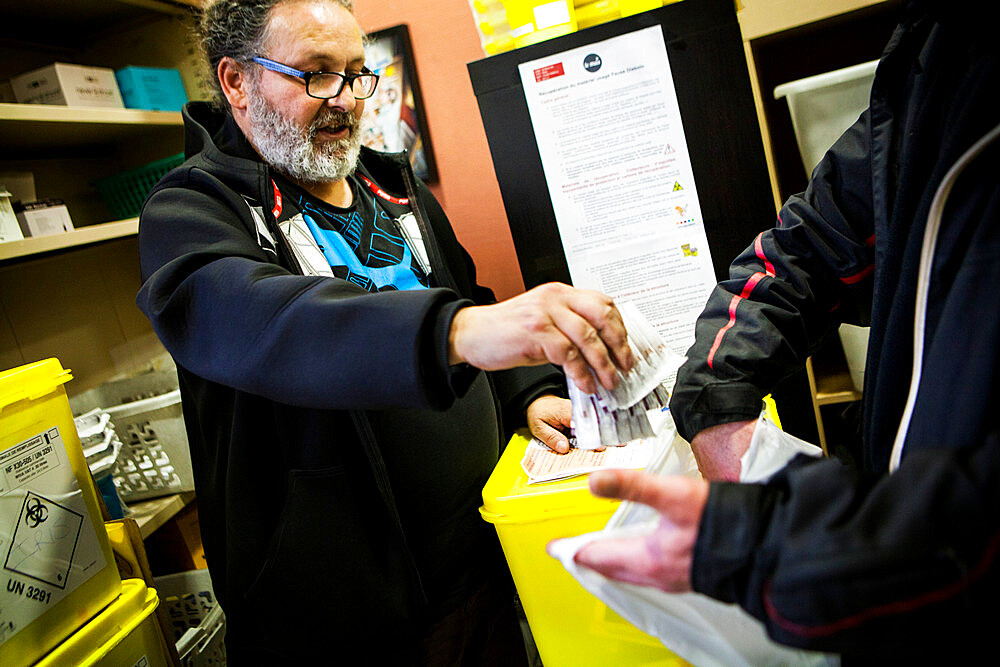 Pause Diabolo, a risk reduction center for drug users, in Lyon, France