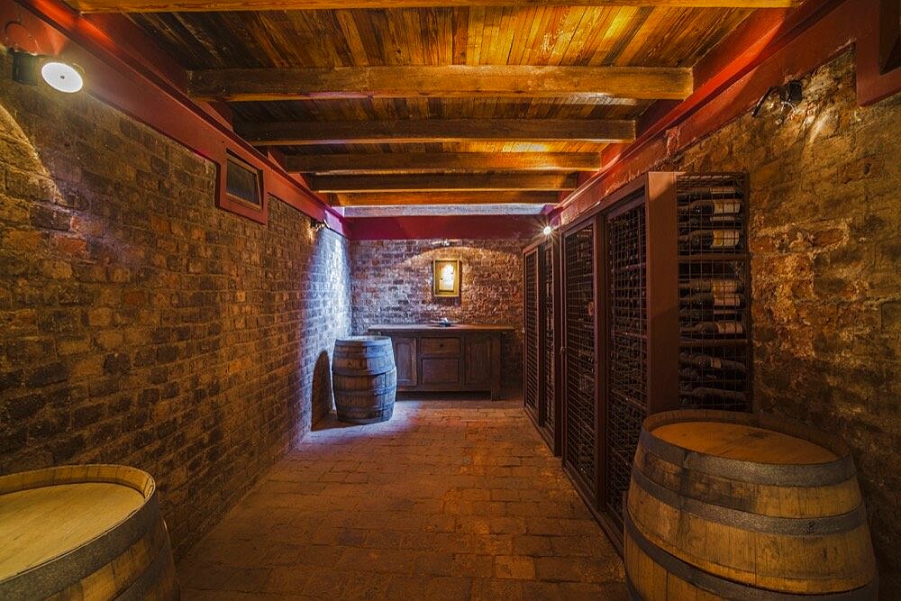 Underground wine cellar with expensive wine collection at a winery in the Maipu area of Mendoza, Mendoza Province, Argentina, South America