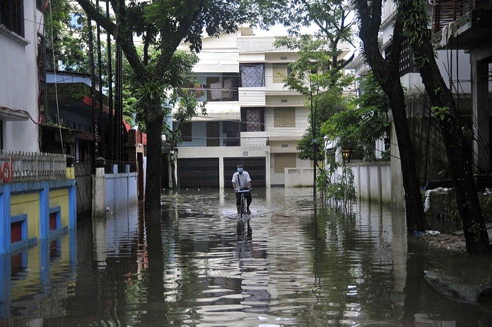 Monsoon Flood in Corona Pandemic in Bangladesh.