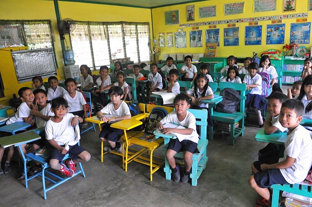 Primary school in Philippines.