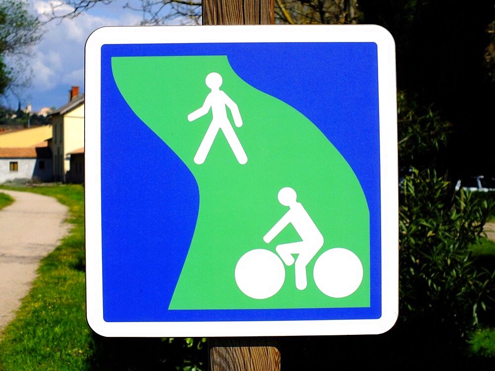 Cycle and footpath.