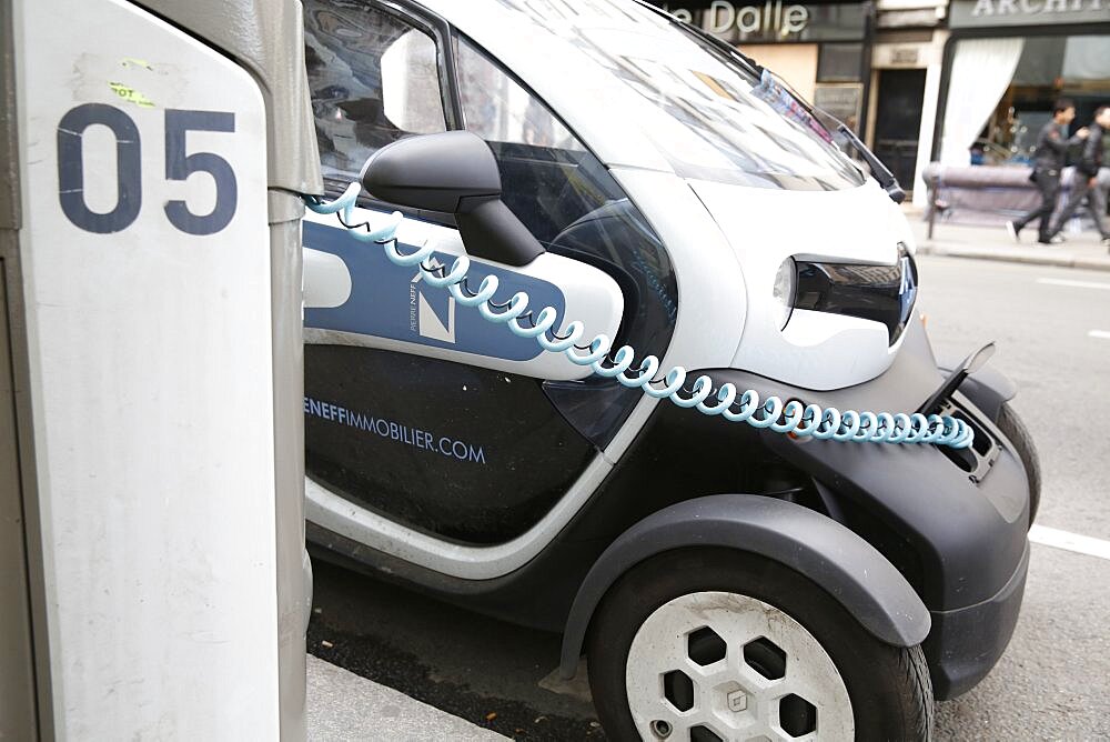 Charging station. Electric car.