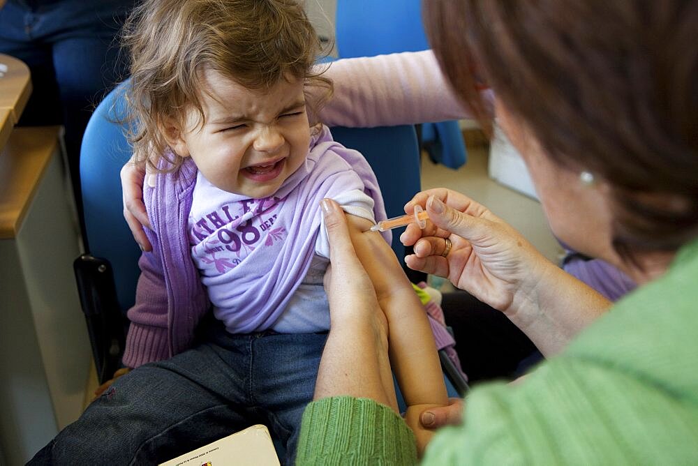 Child Receiving Influenza Vaccine