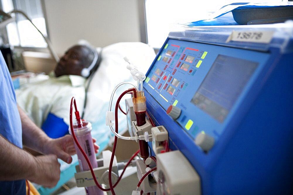 Patient Receiving Hemodialysis