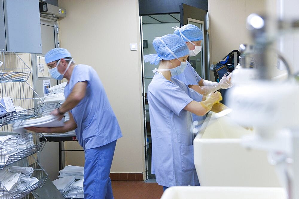 Hand Washing Before Visceral Digestive surgery