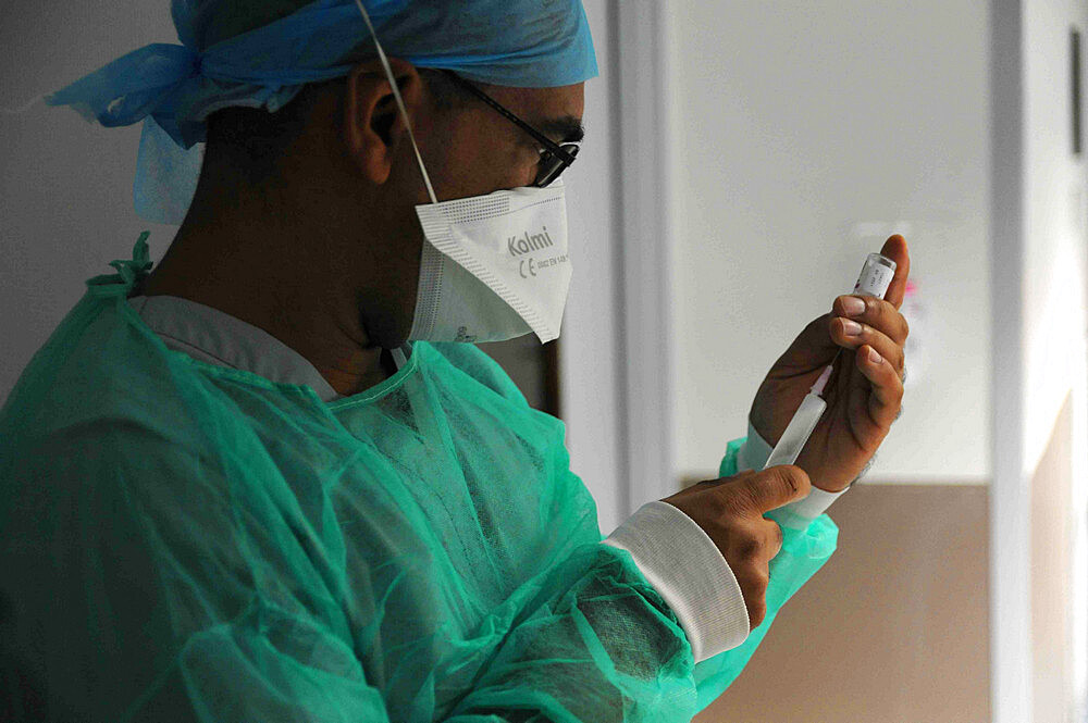 Medical intensive care unit at Jacques Cartier Hospital in Massy