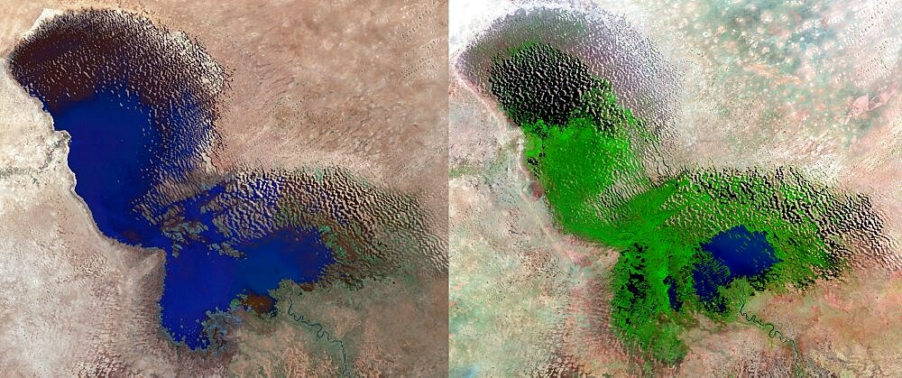 Lake Chad, 1973 and 2013