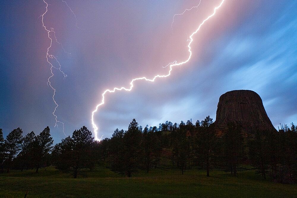 Devils Tower Lightning