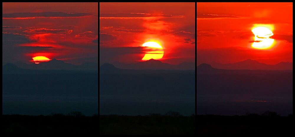 Partial Solar Eclipse, Touran National Park, Iran