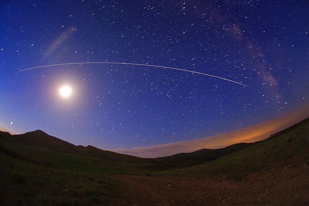 International Space Station Crossing the Sky