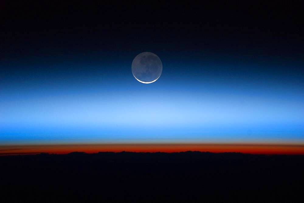 View of Moon From International Space Station