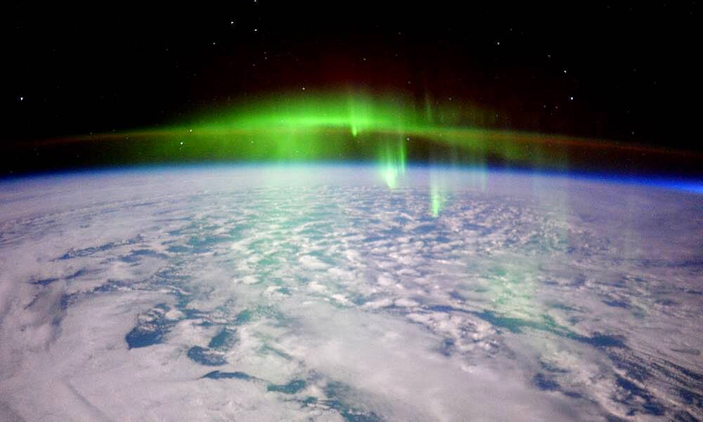 Aurora Borealis, ISS Image, 2016