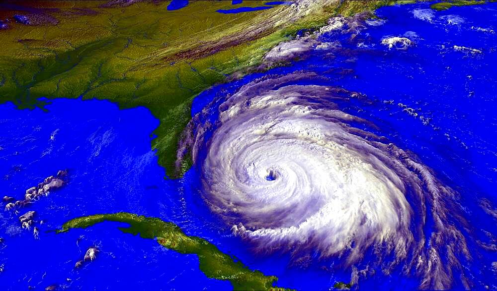 Hurricane Floyd, GOES Image, 1999