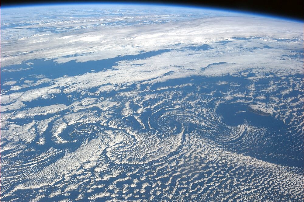 Karman Vortex Cloud Streets From Space