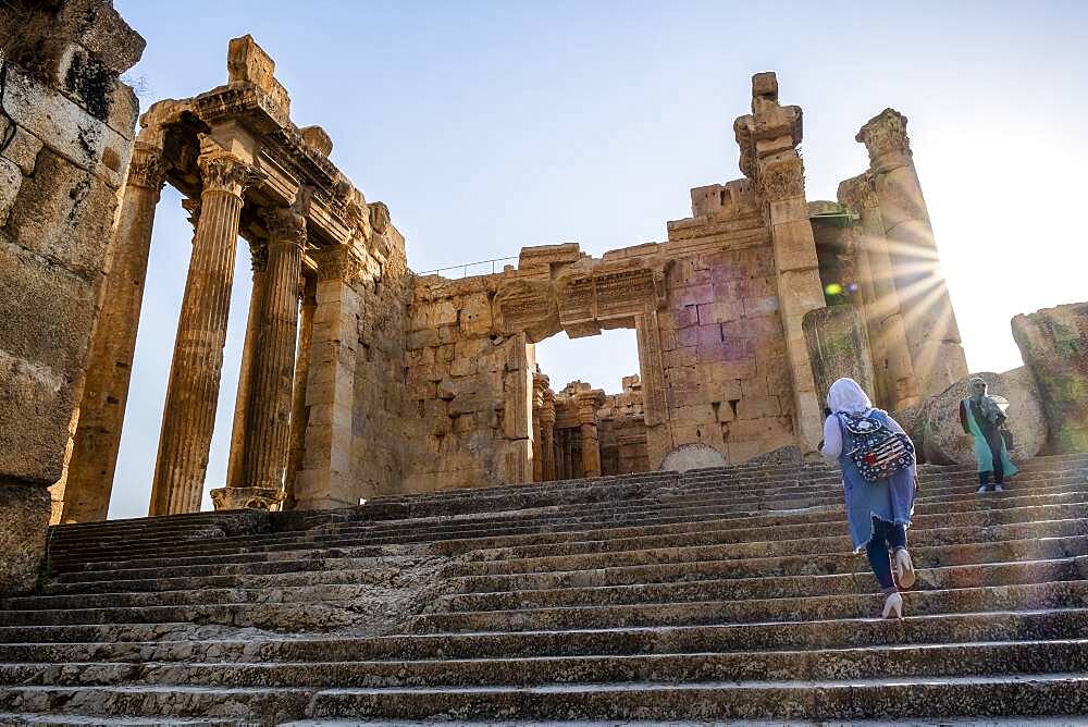 Entrance, Temple of Bacchus, Baalbeck, Bekaa Valley, Lebanon