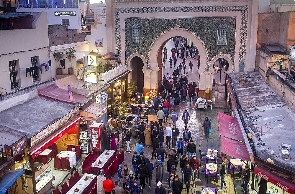 Bab Bou Jeloud gate, medina,Fez.Morocco