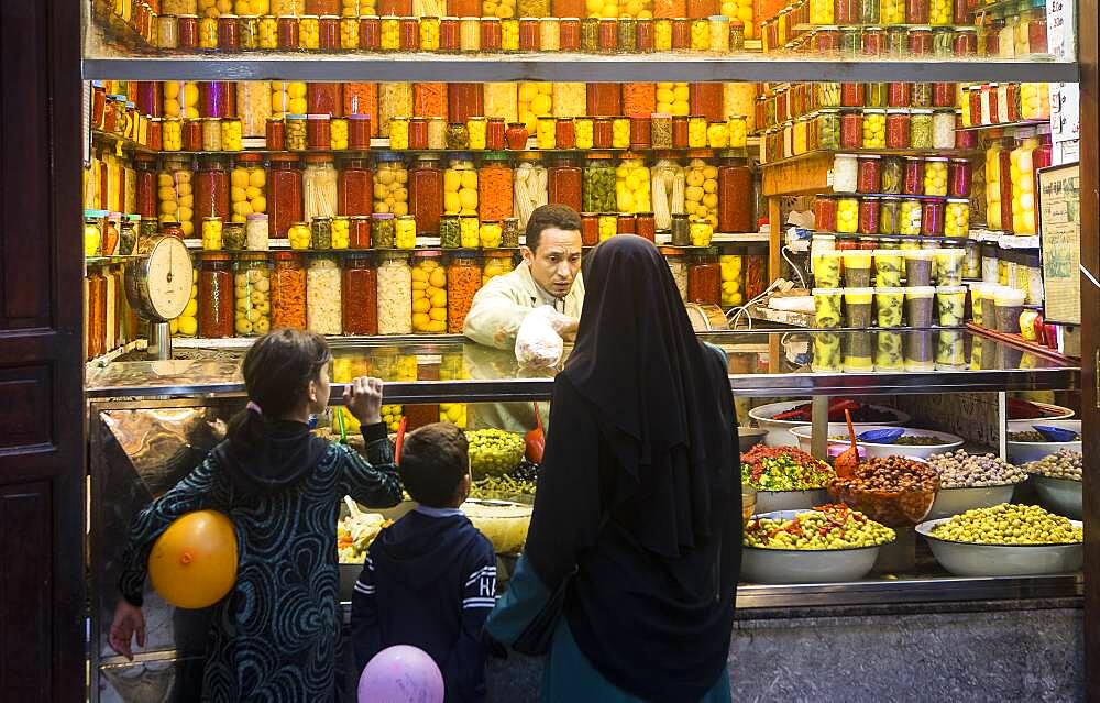 pickle store, medina, Fez. Morocco