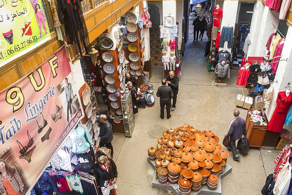 Shops, in Maristane Sidi Frej,  medina, Fez. Morocco