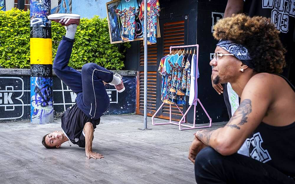 Black and White C-13, dancers of Hip Hop, Street art, Comuna 13, Medellín, Colombia