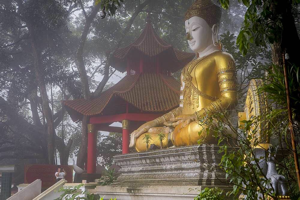 Buddha statue, in Wat Phra That Doi Suthep Temple of Chiang Mai, Thailand