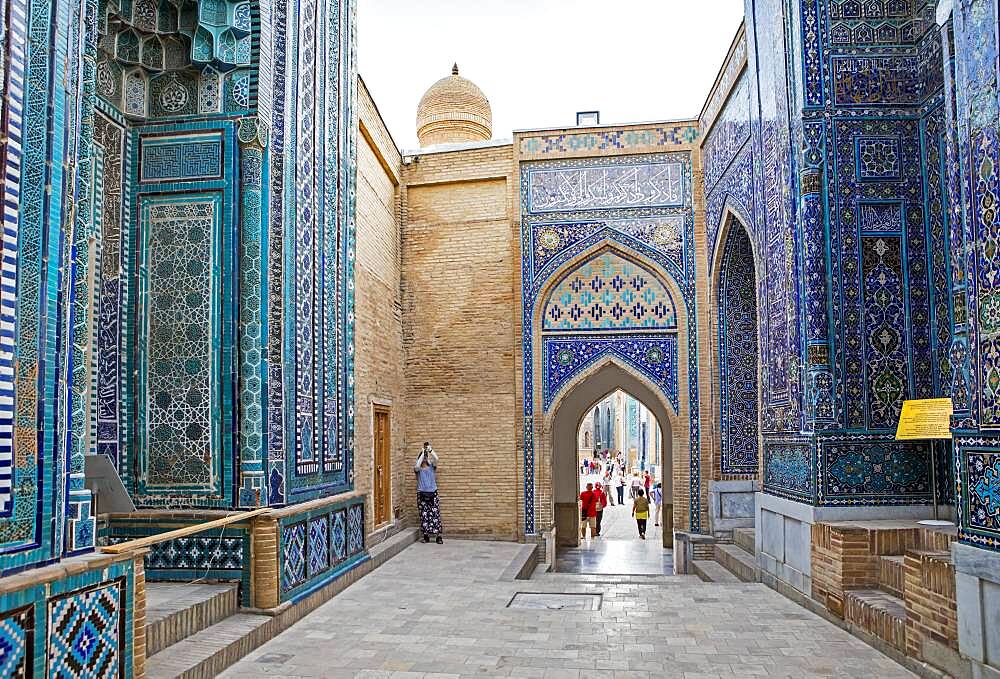 Tuman Aqa and Qutlugh Ata mausoleum, Shah-i-Zinda complex, Samarkand, Uzbekistan