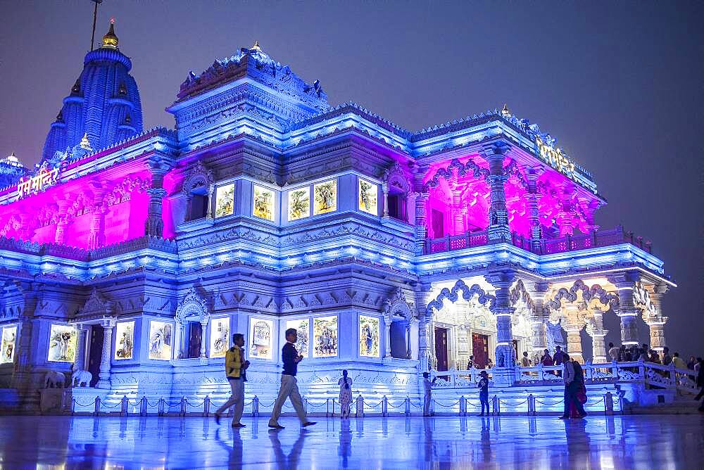 Prem Mandir ( love temple) Temple of Divine Love, Vrindavan, Mathura, Uttar Pradesh, India