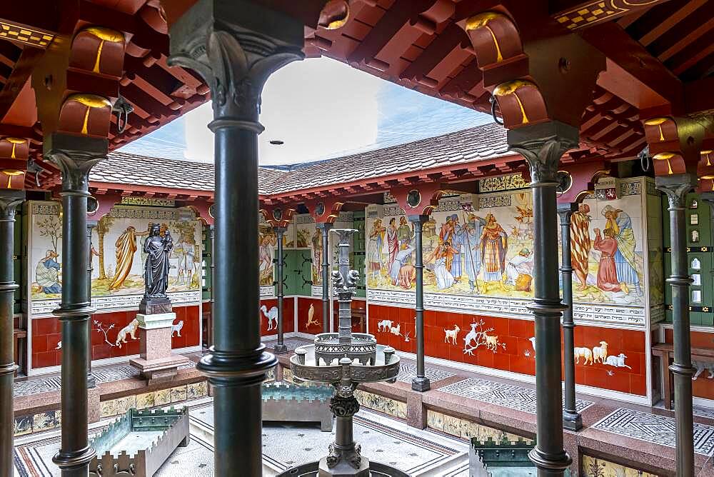 Cardiff Castle, The roof garden, Cardiff, Wales