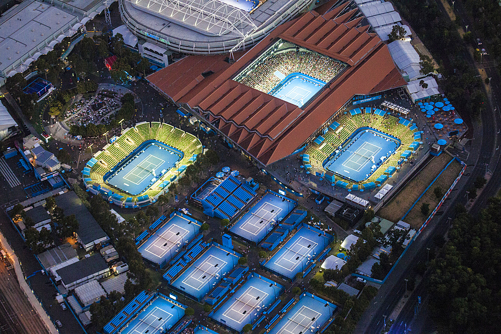 Melbourne Park during the Australian Open Tennis tournament.