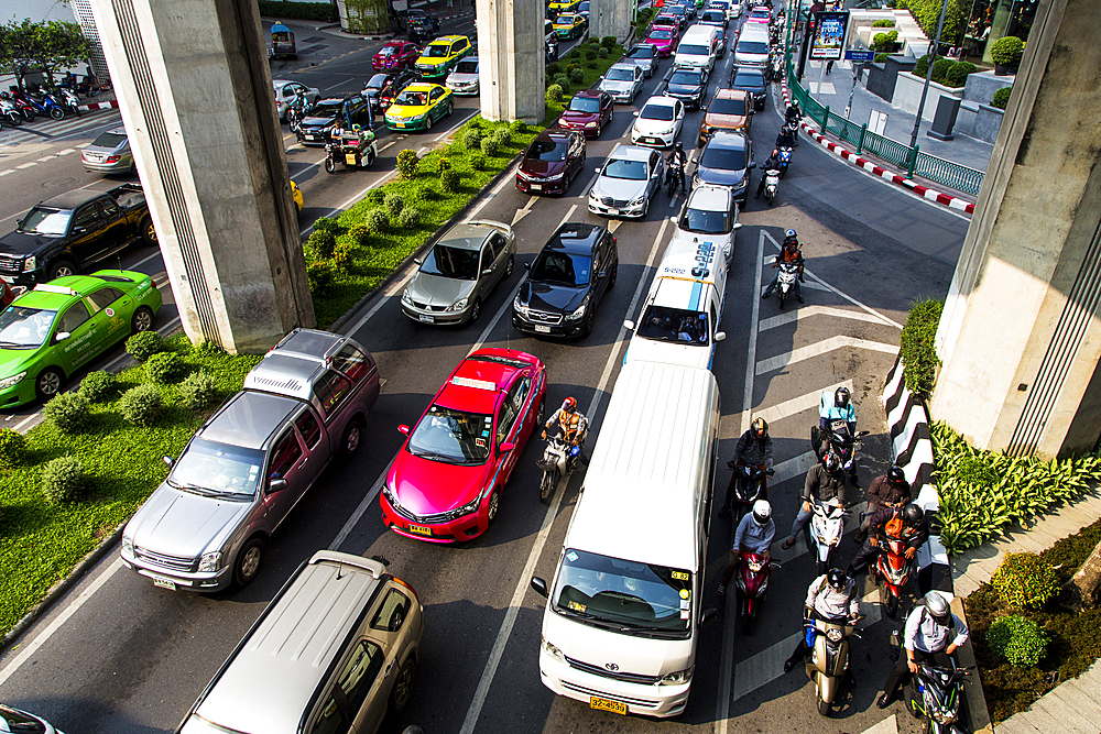 Traffic jam in Bangkok