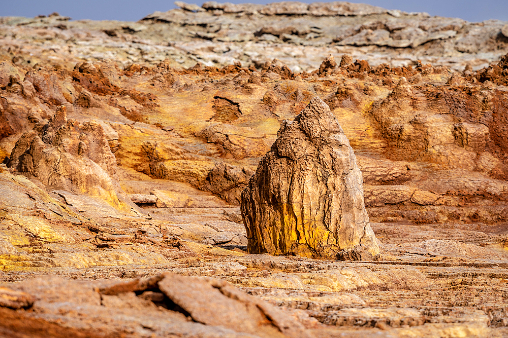 Dallol hydrothermal hot springs in the Danakil depression at the Afar Triangle, Ethiopia