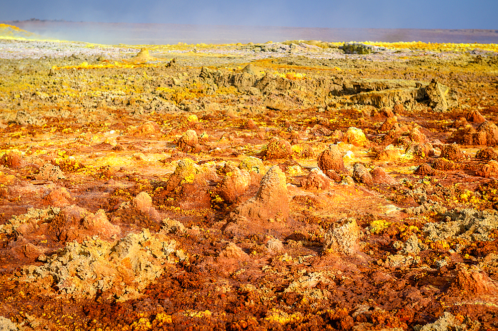 Dallol hydrothermal hot springs in the Danakil depression at the Afar Triangle, Ethiopia