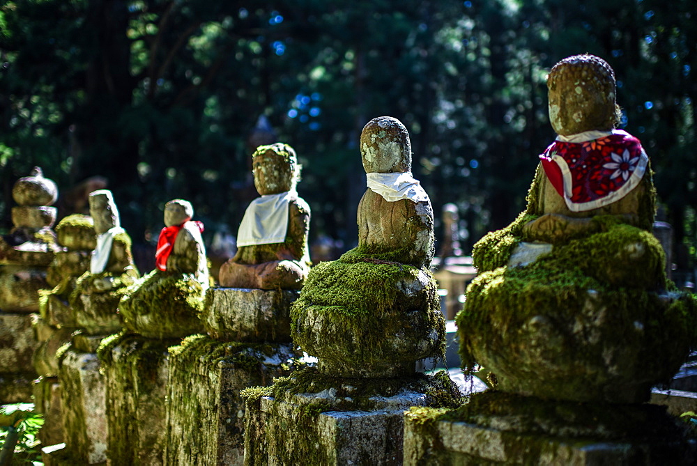 Okunoin, most popular cemetery in Japan, located in Koyasan or Mount Koya.