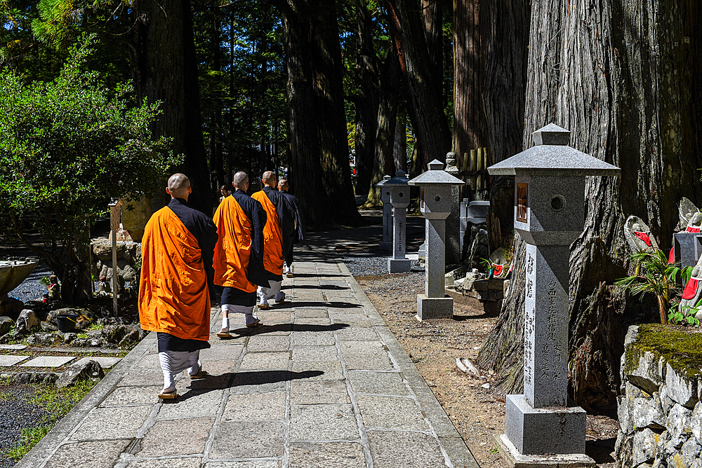 Okunoin, most popular cemetery in Japan, located in Koyasan or Mount Koya.